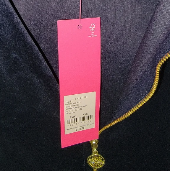 Lilly Pulitzer Skipper Round Hem Velour Popover - Picture 9 of 9